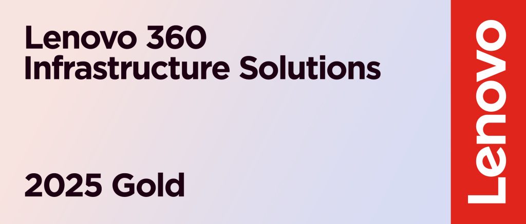 Badge Lenovo 360 Infrastructure Solutions Partner 2025 Gold.