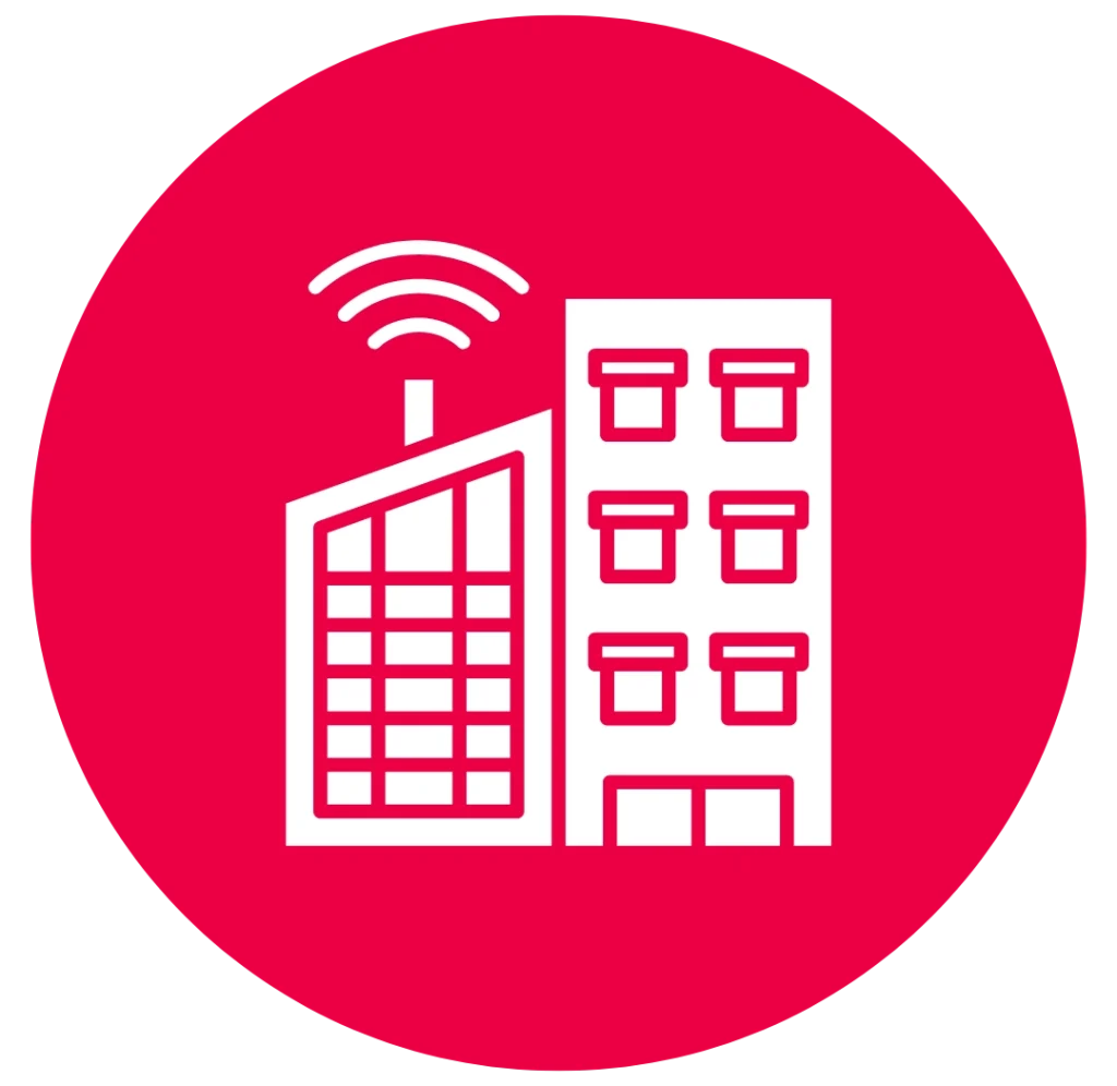 Jinni Srl 的 Digital Security Hub 智慧城市图标,集成数字技术打造安全互联的城市