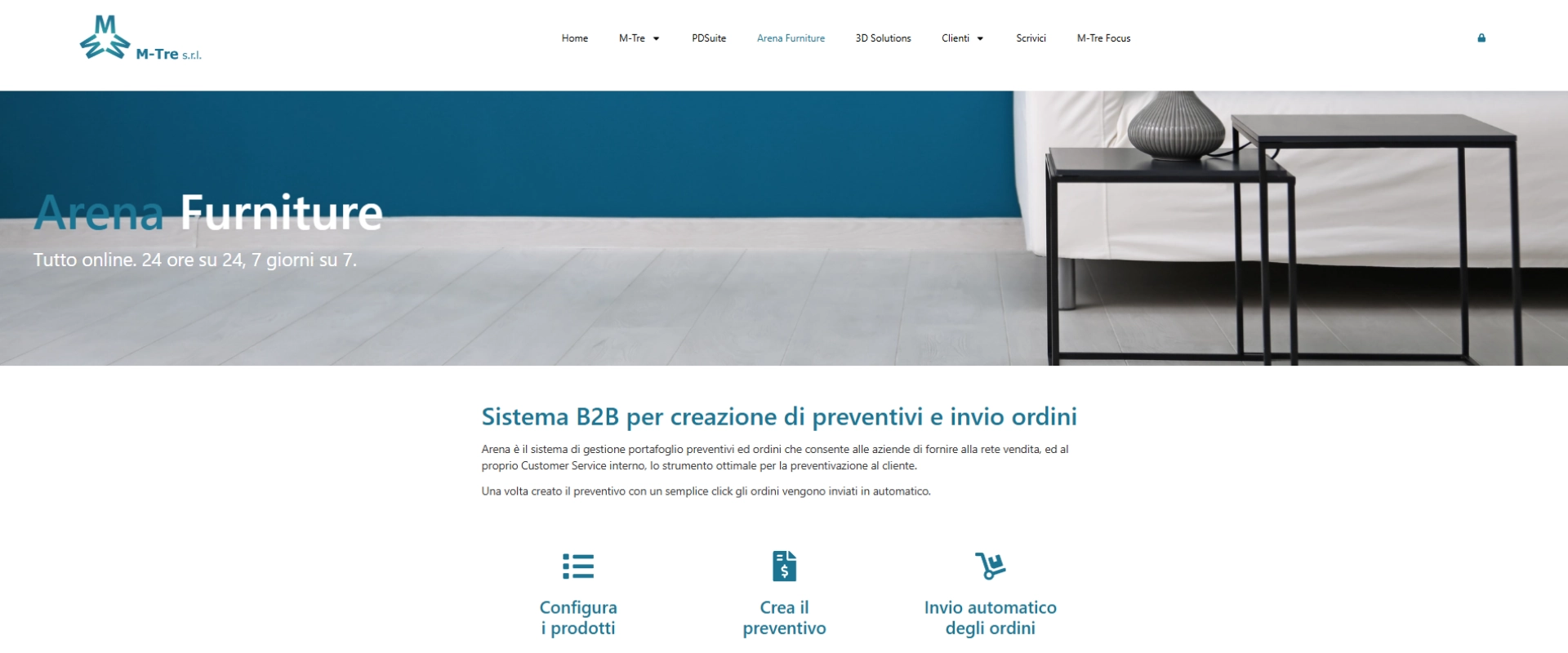 B2B system for creating quotes and managing furniture orders